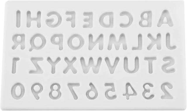 Silikon-kuchenform In Buchstabenform, Wiederverwendbares Antihaft-backwerkzeug (grau)
