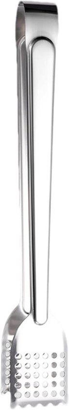 Grillzange – Wurstzange – Servierzange – U-förmiges Design – 22 Cm – Silber