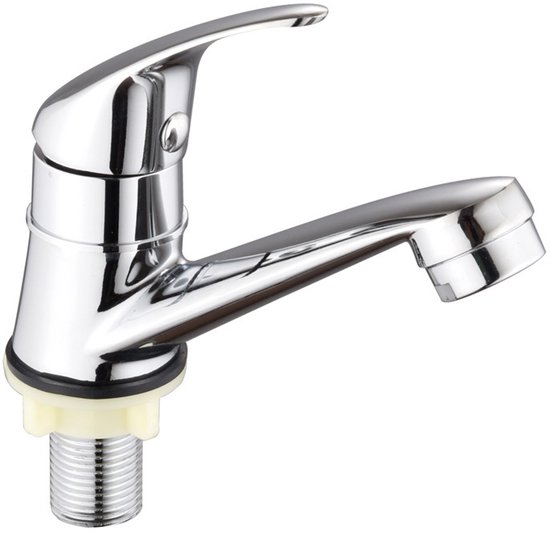 Einzelarmatur Für Kaltwasser Am Waschbecken – Silber
