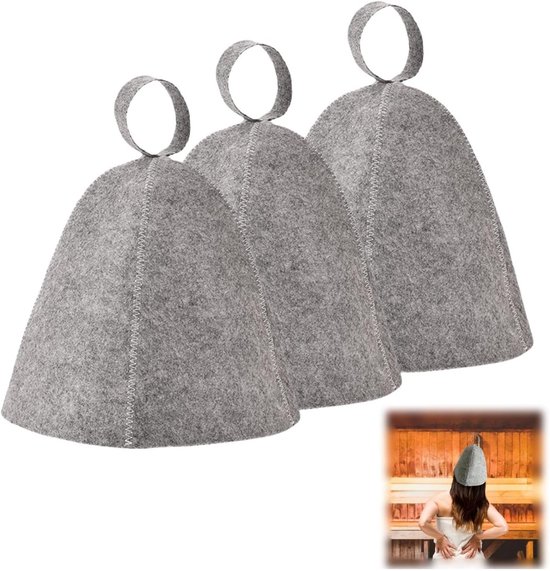 Stilvoller Filzhut Für Sauna Und Wellness, Kopfschutz, Unisex-accessoire, Grau