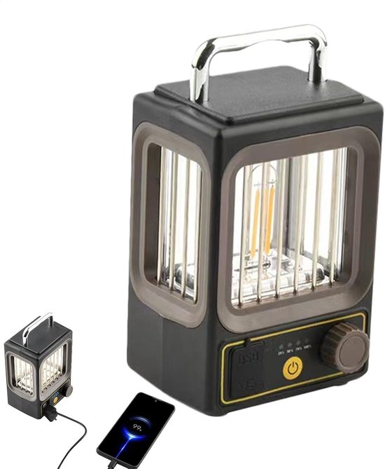 Kzq 2 Batteriebetriebene Campinglaterne Mit Infrarotsensor – Graue Dekorative Außenlampe Für Garten Und Camping – Tragbare Lampe Für Den Außenbereich