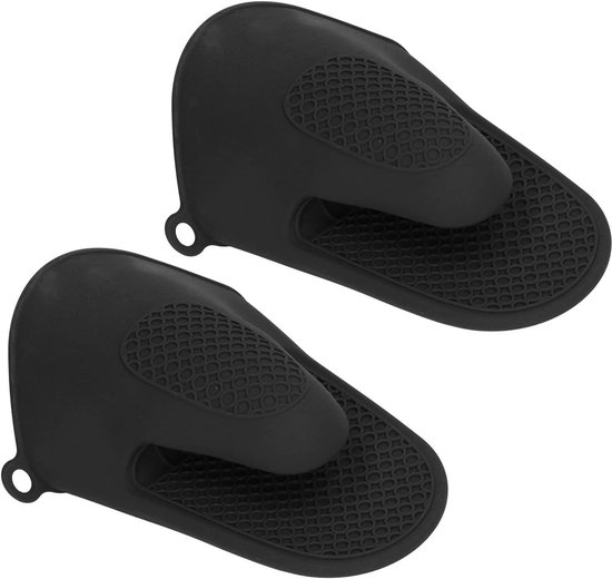Silikon-ofenhandschuhe, Hitzebeständige Küchenhandschuhe Mit Rutschfestem Design Zum Kochen, Backen Und Grillen In Der Mikrowelle (schwarz)