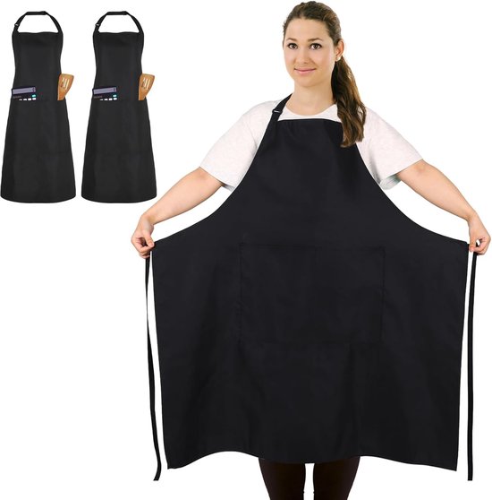 Schürze – Unisex – Grau – Wasserdicht – Mit Zwei Taschen