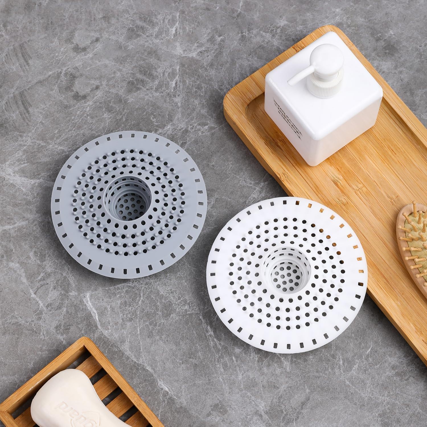 Silikon-abflusssieb, 3er-set Küchenspülenfilter Mit Saugnapf, Universal-filterabdeckung, Badewannen-abflussfilter, Küchen- Und Badezimmerspülenfilter, Duschabflussabdeckung