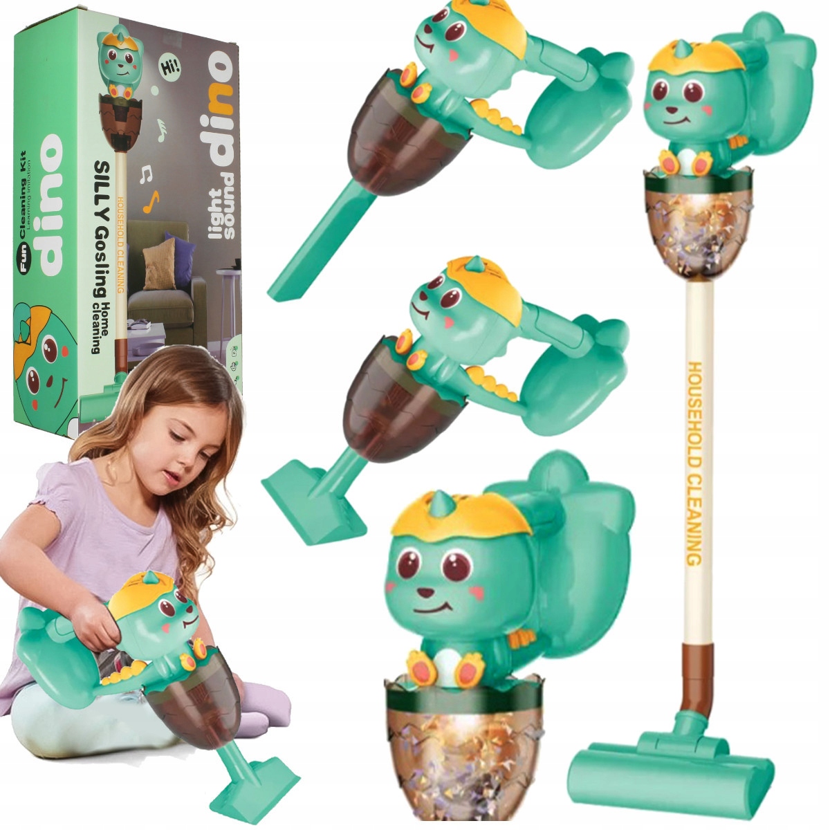 [paczb][5] Kinderstaubsauger 3-in-1 Vertikal-handstaubsauger + 3 Düsen U936