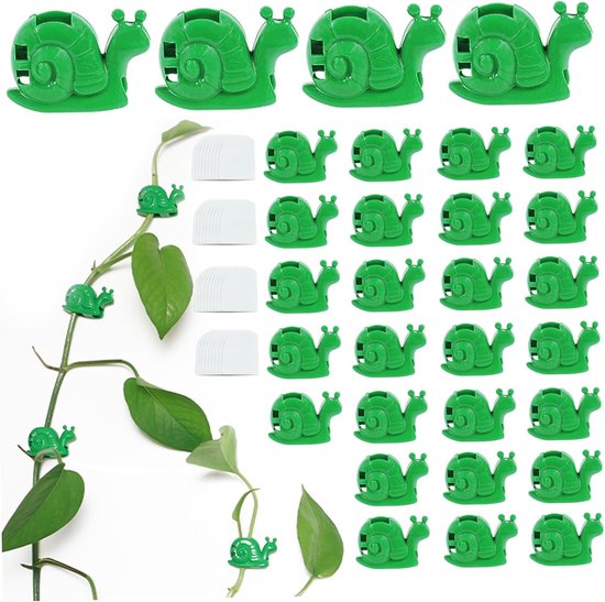 Schneckenförmige Pflanzenclips – Rankhilfen Für Kletterpflanzen – Pflanzen Ordnen – Selbstklebend – 3,5 Cm Lang – Grün