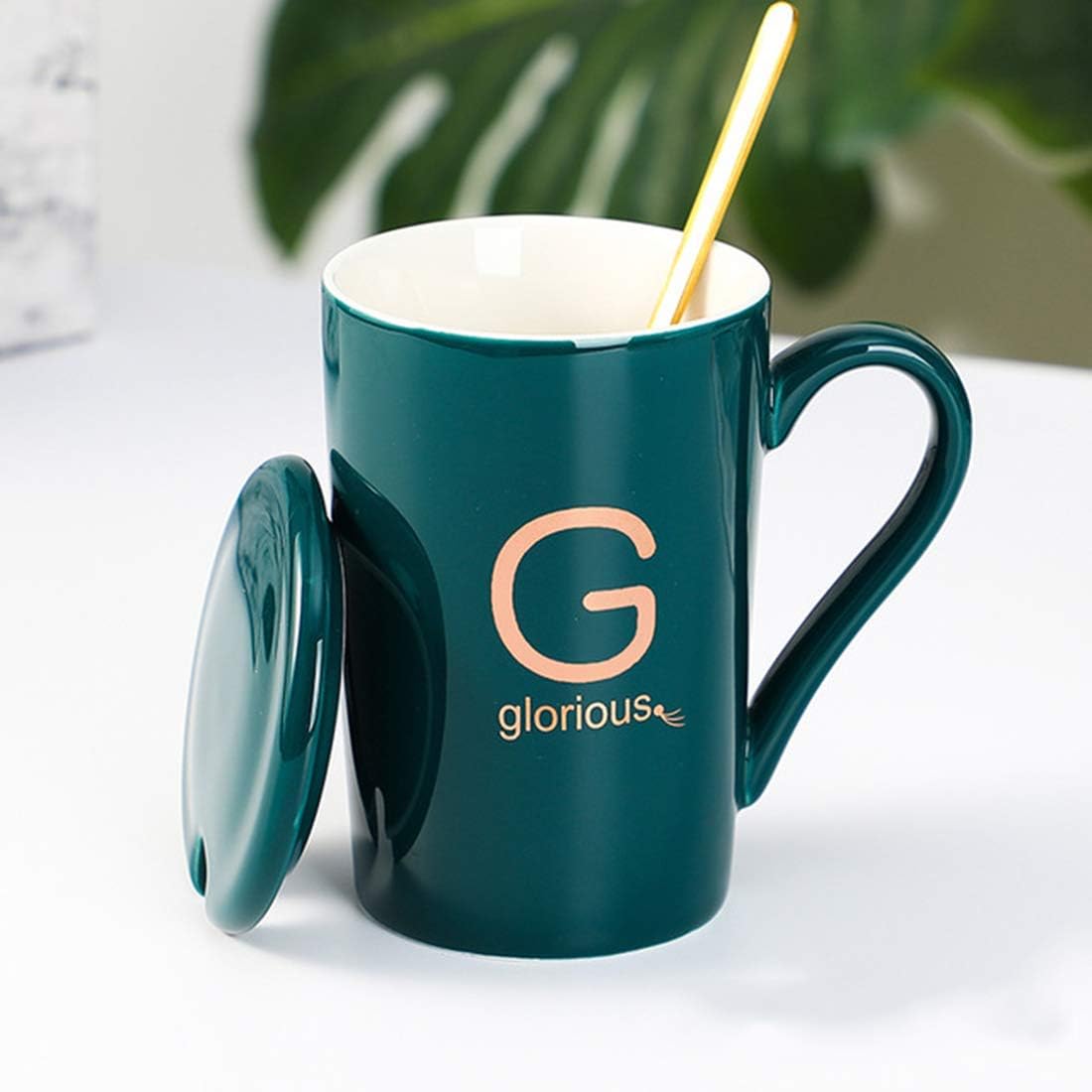 Mug En Porcelaine Fine Avec Initiales, Idéal Pour La Maison, Le Bureau Et Les Cadeaux Personnalisés.