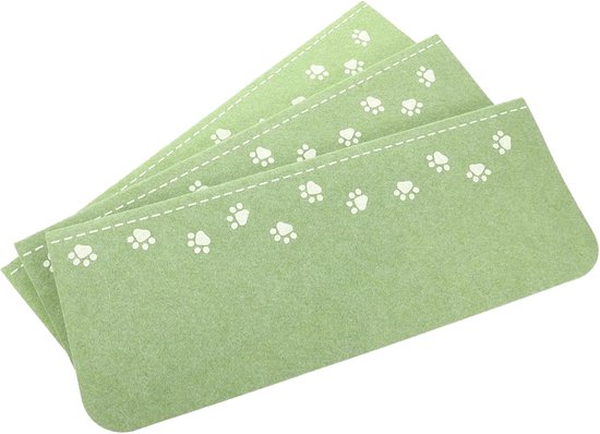 Rutschfeste Treppenmatten, 3er-pack – Sicherheitsmatten, Weiches Material, Ansprechendes Design, Grün, 22 X 55 Cm