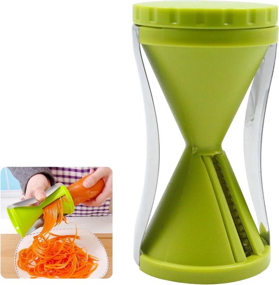 Gemüsespiralschneider – Spaghetti-maker – 1 Stück – Grün – Edelstahl