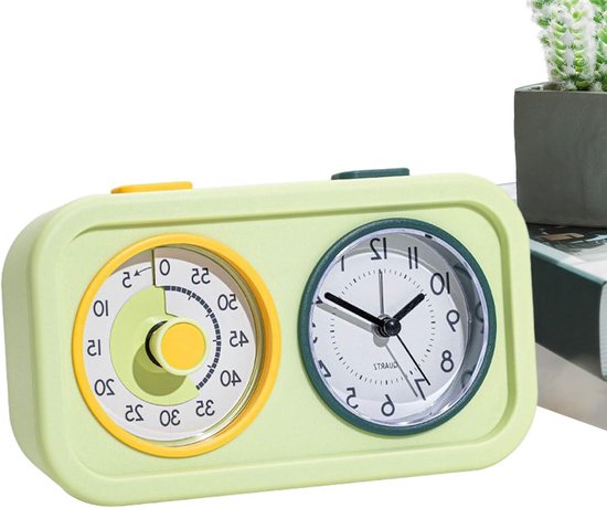 Visueller Timer Aufgabenplaner Für Kinder Zeitmanagement Lernen Zwei Bildschirme 12 X 6 X 6 Cm Grün