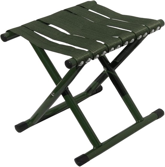 Faltbarer Mini-campingstuhl, Leichte Und Stabile Fußstütze Für Outdoor-aktivitäten, Perfekt Zum Angeln, Campen Und Grillen (grün)