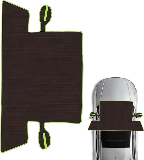 Windschutzscheibenabdeckung – Winterabdeckung – Frostschutz – Reflektierende Sicherheitsabdeckung – 260 X 115 Cm – Grün