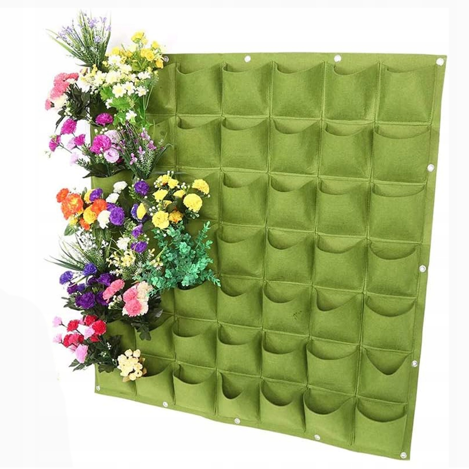 [paczb] Vertikale Gartenwand Mit Pflanztaschen 49 Taschen 100x100cm D1177