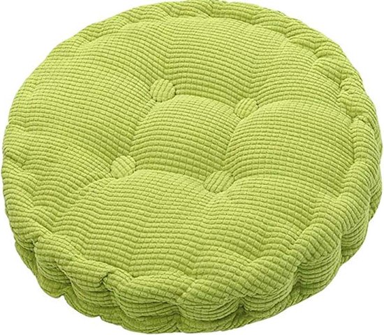 Gartenkissen Stuhlkissen 45 X 45 Cm Verdickte Bodenmatte Gartenkissen Für Bänke Und Gartenstühle Rund Grün