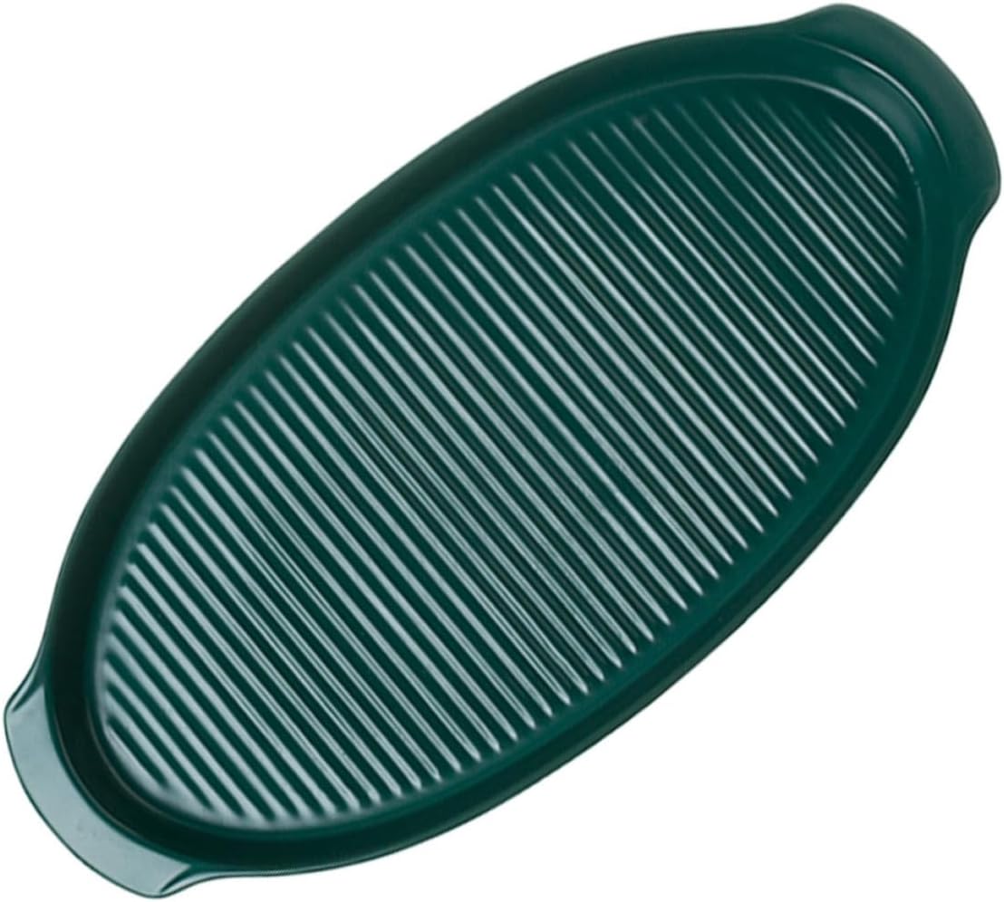 Grüne Auflaufform, Leicht Zu Reinigen Und Fleckenabweisend, Ovale Keramikform Mit Doppelgriffen Zum Backen Und Servieren, Elegant