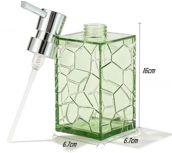 2 Stück – Seifenspender – Nachfüllbare Flaschen – Flaschen – Acryl – Spender Für Handseife Und Lotion – Geeignet Für Bad Und Küche – Grün
