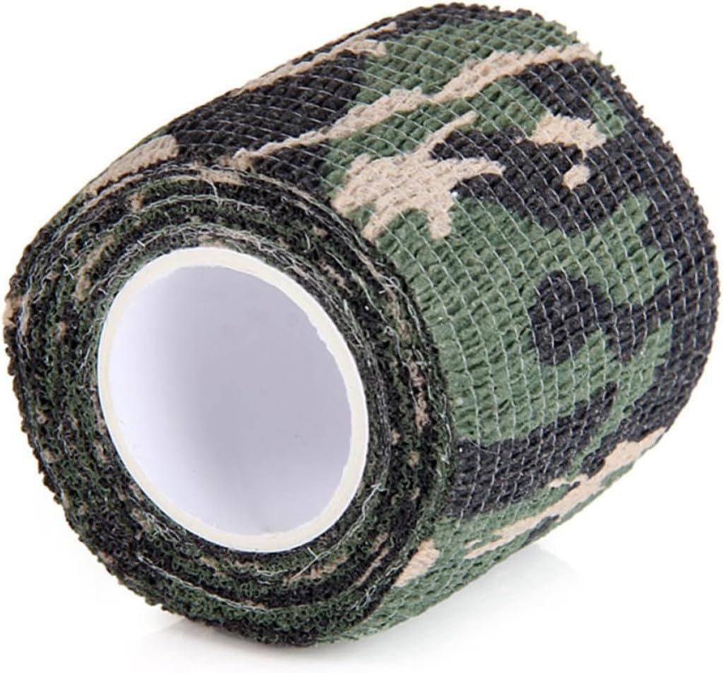 Selbstklebendes Tarnband, 5 Cm X 4,5 M, Aus Vliesstoff, Dehnbar, Wärmt Die Hände, Hinterlässt Keine Rückstände, Für Die Jagd Im Freien, Farbe Zufällig