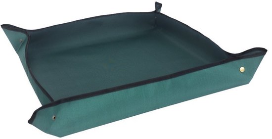 Umtopfmatte – 100 X 100 Cm – Grün, Mit Druckknöpfen – Wasserdichte Matte – Pflanzenmatte – Gartenmatte