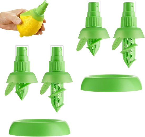 Vvgoods – Manuelle Zitronenpresse, 4er-set – Grüne Zitronenpresse – Zitronensprüher – Zitruspresse Für Frisch Gepressten Saft