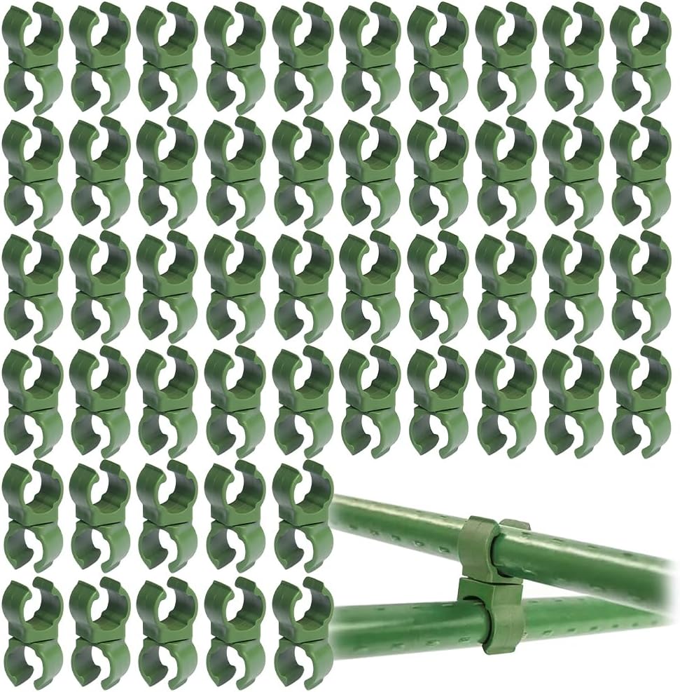 Rankgitterverbinder, 50 Stück Verstellbare Kunststoffverbinder Für Rankgitter, Pflanzenstängel-befestigungsclips, Multifunktionale Gartenclips (ø 16 Mm)