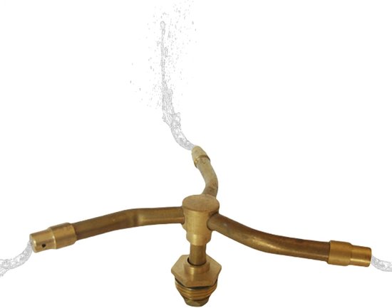 Automatischer Rotationsregner – Breiter Abdeckungsbereich – Rasenbewässerungsverteiler – Vollrotation – 19 Mm – Kupfer