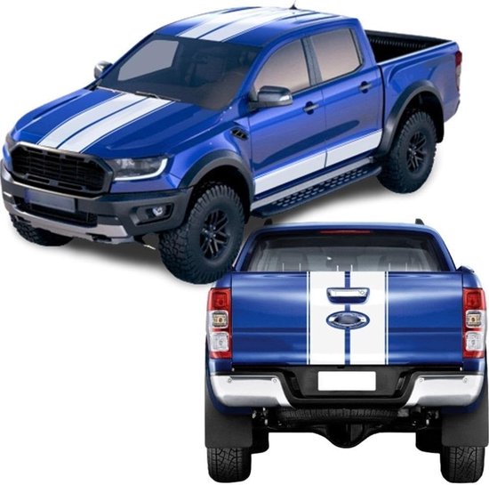 5-teiliges Set Vinyl-autoaufkleber Für Motorhaube Seitentüren Dach Und Heckklappe Streifen Grafiken Coole Aufkleber Kompatibel Mit Ford Ranger 2015