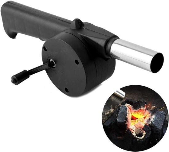 Bbq-ventilator Mit Schnellzündung Tragbarer Mini-handkurbelventilator Geeignet Für Picknicks Im Freien Camping Kochen Grillen Und Als Zubehör Für Holz