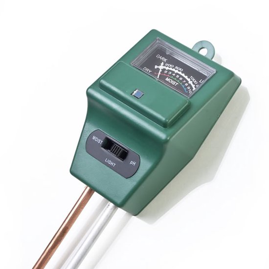 3-in-1 Boden-ph-tester, Wasserfeuchtigkeits- Und Sonneneinstrahlungsmesser, Für Hydrokultur Und Garten
