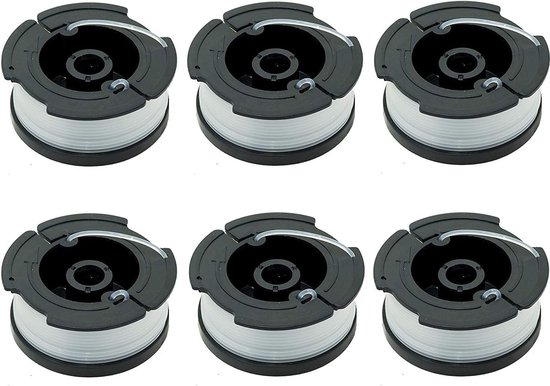 Set Mit 6 Spulen – A6481 – A6485 – Passend Für Black & Decker Fadentrimmer