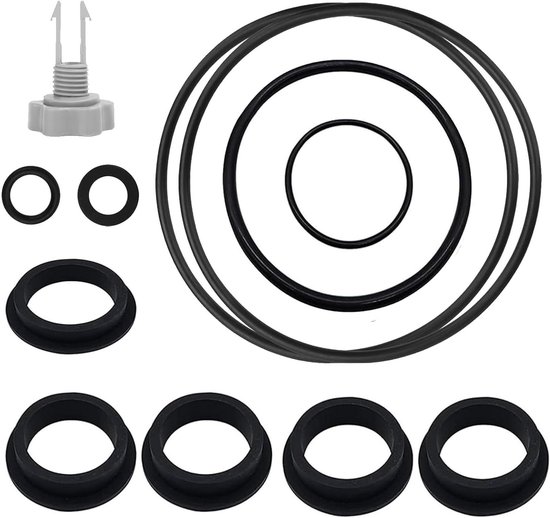 Allecta – Ersatzdichtungen Und Reparaturset Für Schwimmbadpumpen – 12-teilig – Pumpenteile – Entlüftungsventil – O-ring-set