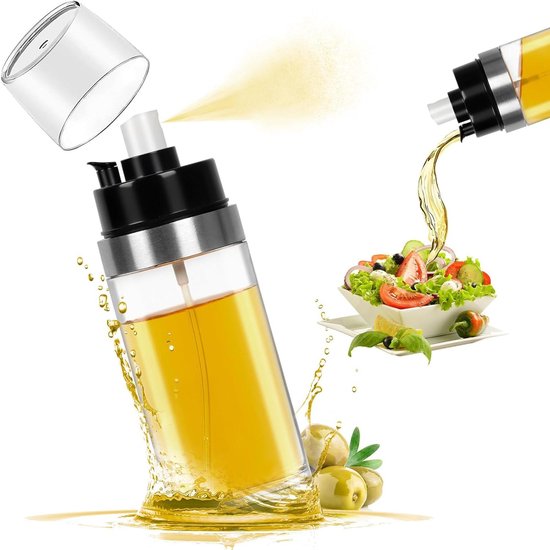 Allecta – 2-in-1-ölsprühflasche Mit Ausgieß- Und Sprühfunktion Zum Kochen Und Backen