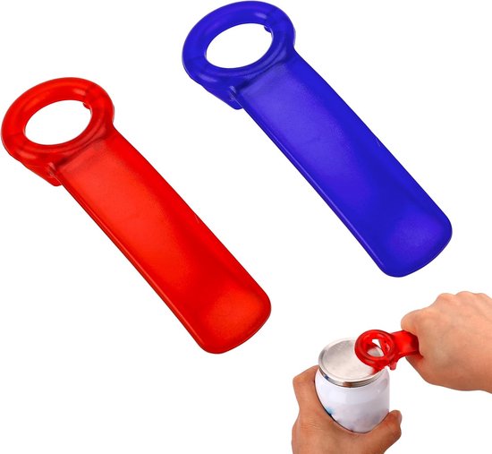 Glasöffner – Für Senioren, Kinder, Frauen Und Menschen Mit Eingeschränkter Handfunktion – Blau-roter Glasöffner