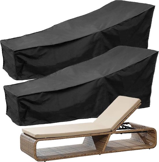 2-teilige Schutzhülle Für Gartenstühle Mit Kordelzug 210 X 75 X 80 Cm Wasserdichte Schutzhülle Für Gartenmöbel Schutzhülle Für Gartenliegen Für