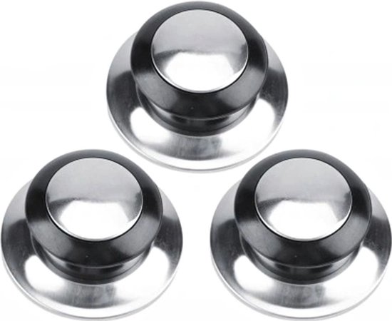 Deckelknöpfe – Pfannen – Knopf – Deckel – Pfanne – 3er-set