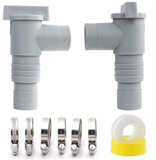 Schwimmbad-absperrventil – 32 Mm, Mit 6 Klemmen, Kolbenventil, Wartungszubehör