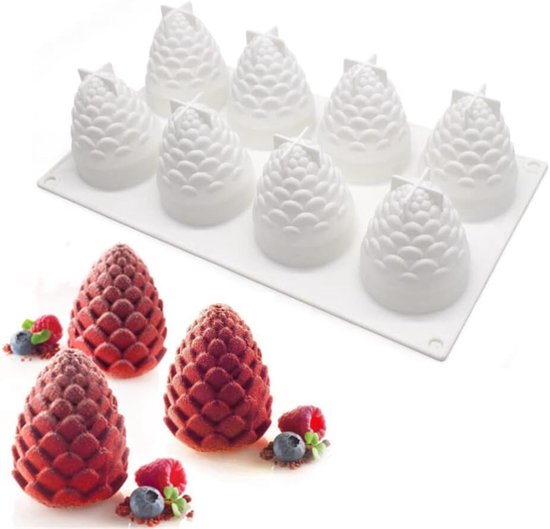 3d-fruchtmousse-kuchenform Aus Silikon Schokoladengelee-dessert Mousse-kuchen-backform Dekorative Form Diy-silikon-backform Küchen-kuchenform