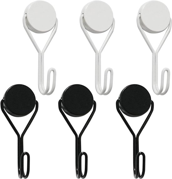 6er-pack Extra Starke Magnethaken, Drehbare Neodym-magnethaken, Superstarke Magnethaken Mit Haken Für Küche, Decke, Büro, Kühlschrank, Grill