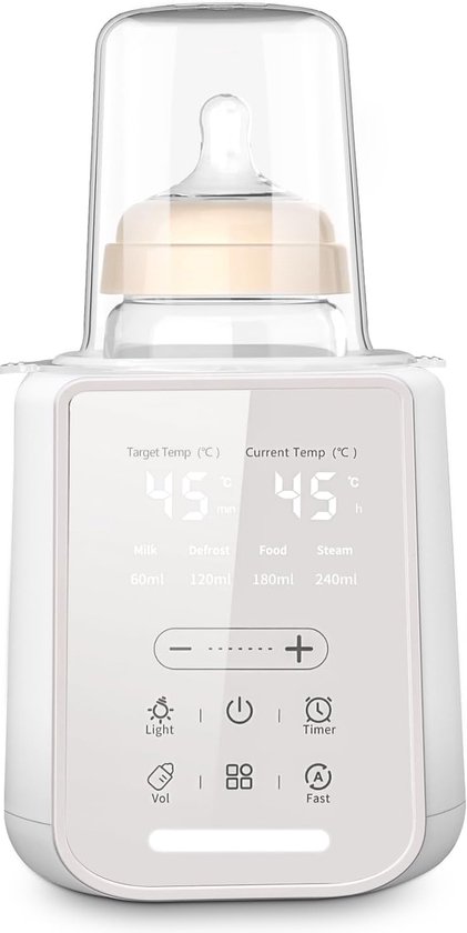 8-in-1 Flaschenwärmer Multifunktionaler Flaschenwärmer Mit Nachtlicht Und Timer Ideal Für Reisen Erhält Die Nährstoffe Der Muttermilch Geeignet