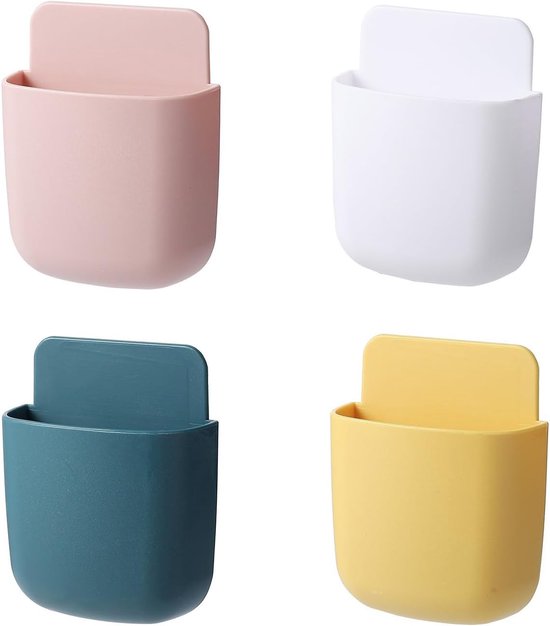 Wandmontiertes Aufbewahrungsset, 4 Farben, 11,5 Cm X 9 Cm X 8,5 Cm, Moderner Badezimmer-organizer