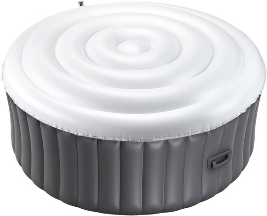 Aufblasbare Whirlpoolabdeckung – Rund, 165 Cm, Pvc, Wärmeisolierend, Weiß