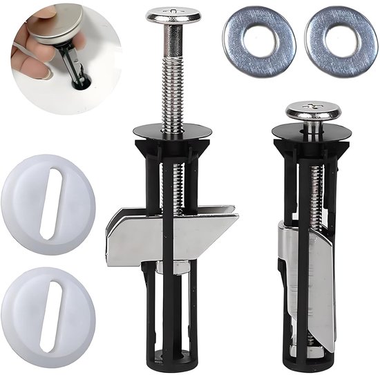 Wc-sitzbefestigungsschrauben, Universelles Wc-sitzbefestigungsschrauben-set, Robustes Ersatzschrauben-set, Zubehör Für Einfache Montage Und Wartung