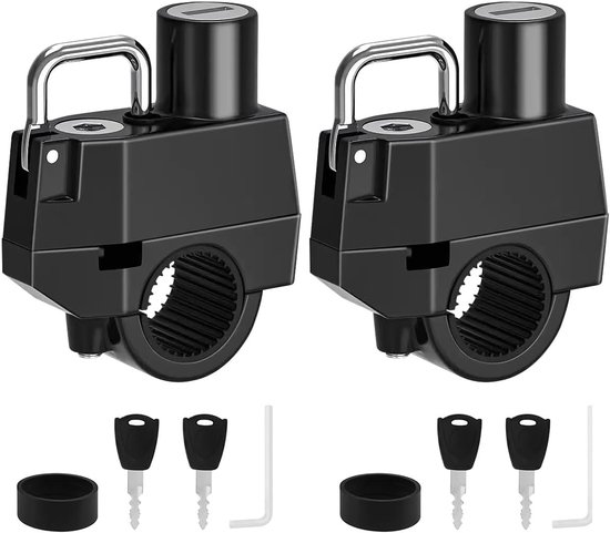 2er-pack Motorradhelmschlösser Helmbefestigungshaken Für Lenker Mit Einem Durchmesser Von 2 2-2 8 Cm Diebstahlsicherungen Für Motorräder Rahmen 2,2