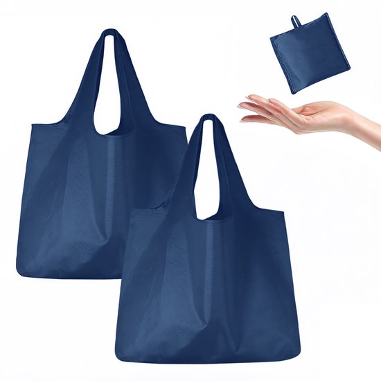 Faltbare Einkaufstaschen Aus Oxford-gewebe 2 Stück 53 X 10 X 38 Cm 12 5 X 12 5 Cm Gefaltet Schultertasche Aufbewahrungstasche Einkaufstasche Mit 12,5