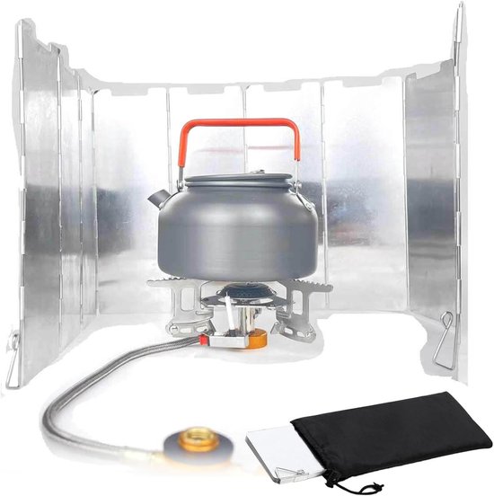 Windschutz Für Campingkocher, 10 Stück, Faltbar, Aluminium, Leicht, Faltbar, Für Grill, Backofen, Gaskocher