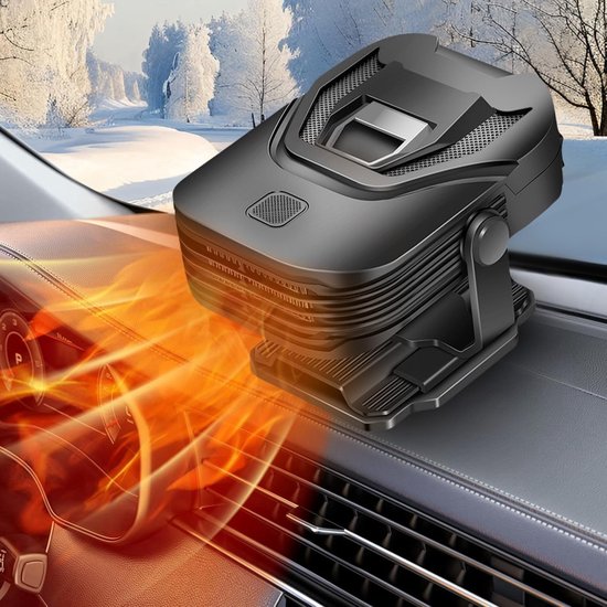 Tragbarer 12v 120w Auto-heizlüfter Schnellheizung Enteisungs Und Antibeschlagfunktion Windschutzscheiben-zusatzlüfter Mit Anschluss An Die 360