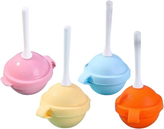 Lutscherformen-set 4er-pack Antihaftbeschichtete Silikon-kuchenformen Leicht Zu Lösen Wiederverwendbar Süßwarenherstellungswerkzeug Ideal Für Die