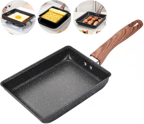 1 Stück 18 X 13 Cm Antihaft-tamagoyaki-pfanne All-in-one-tamagoyaki-pfanne Für Japanische Omeletts Antihaft-pfannkuchen Und Eierpfanne Für Gas