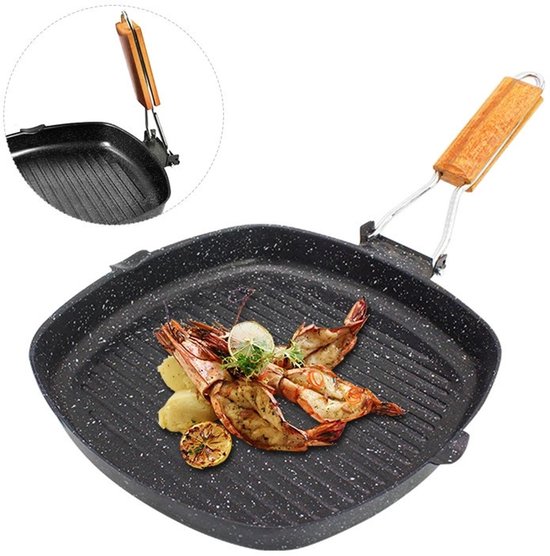 Faltbare Bratpfanne, Geeignet Für Grillstreifen, Für Den Außenbereich/hausgebrauch, 20 X 20 Cm
