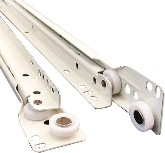Vollauszug 45 Cm, Schubladenschienen Mit Rollen, Inklusive Schrauben, Schwerlast-gleitschiene 30 Kg, Für Schubladen, Möbel, Schränke, Küche