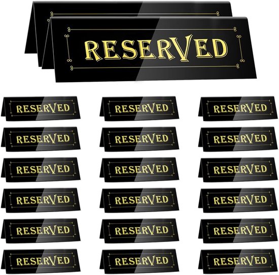 Set Mit 20 Acryl-namenskarten, Geeignet Für Hochzeiten, Restaurants, Büros Und Als Tischkarten Für Besprechungen.